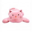 Pink Cat Lying 37cm - Plush