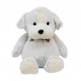 Cachorro Branco Com Laço 45cm