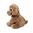 Cachorro de Pelúcia Marrom com Lenço no Pescoço - 34 cm