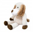 Cachorro de Pelúcia com Mancha Marrom no Olho - 36cm