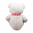 Urso de Pelúcia Branco com Cachecol -  48 cm