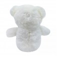 Urso de Pelúcia Branco com Laço - 29 cm