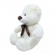 Urso de Pelúcia Branco com Laço - 29 cm