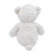 Urso de Pelúcia Branco Com Laço - 35 cm