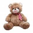 Urso de Pelúcia Marrom com Cachecol -  48 cm