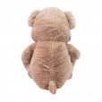 Urso de Pelúcia Marrom com Laço Quadriculado - 48cm