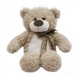 Urso de Pelúcia Marrom com Laço - 34 cm