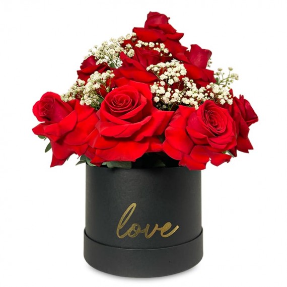 Caixa de Rosas Glamour LOVE II