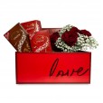 Caixa de Rosas Red LOVE