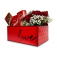 Caixa de Rosas Red LOVE