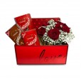 Caixa de Rosas Red LOVE