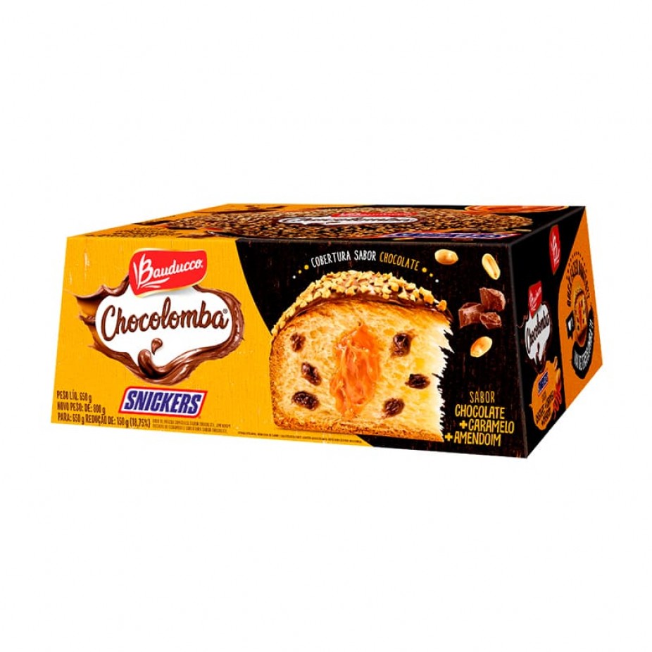 Colomba Caramel Snickers Bauducco 650g