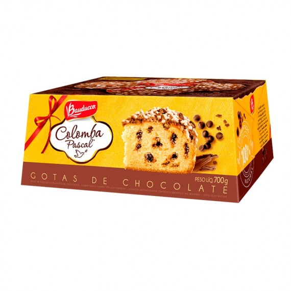 Colomba Pascal BAUDUCCO com Gotas de Chocolate 700g